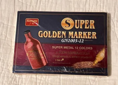 GuangNa Super Golden Marker Super Metal 12 Colors Metallic New Box