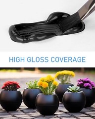 Nicpro Black Large Outdoor Acrylic Paint Set (69 oz, 2040 ml) Rich Art Painti…