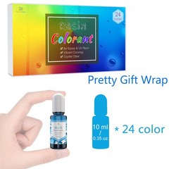 24 Color Epoxy Resin Pigment Set Transparent UV Dye for DIY Crafts