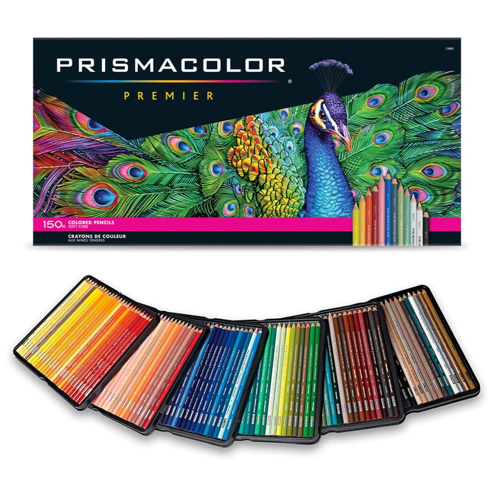 Premier Colored Pencils, Soft Core, Assorted Colors, 150 Count – Durable, Vib…