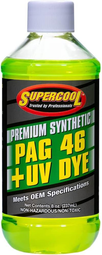 P46-8D PAG Oil 46 Viscosity with UV Dye 8Oz 1-Pack