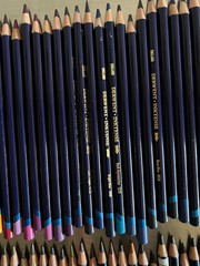 Derwent Inktense Pencils, 72 set plus a few dupes, 80 pencils total