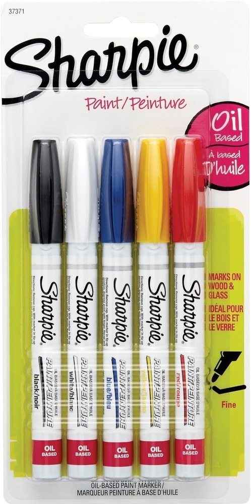 Oil-Based Paint Markers, Fine Point, 5 Count – Great for Rock Painting