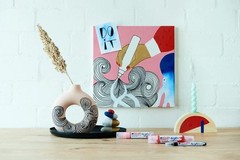 5100 Traffic Red Acrylic Marker – 2-3mm Round Nib for Creative Drawings