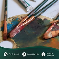 GP-1078 Grand Prix Multi-Shape Set, 4pc Premium Long Handle Painting Set with…