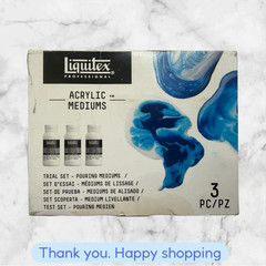 Liquitex Professional Acrylic Mediums Trial Set 3pc NEW SHIPPING