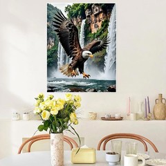 askkqtx Eagle Paint by Numbers Kit for Adults, 16×20 inches, – MT21928