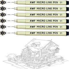 Fine Writing and Drawing with 6Pcs 0.25mm Micro Fineliner Pens – Versatile Use