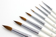 Kolinsky Sable Brush Round NEVSKAYA PALITRA Professional SHORT Handle RUSSIA