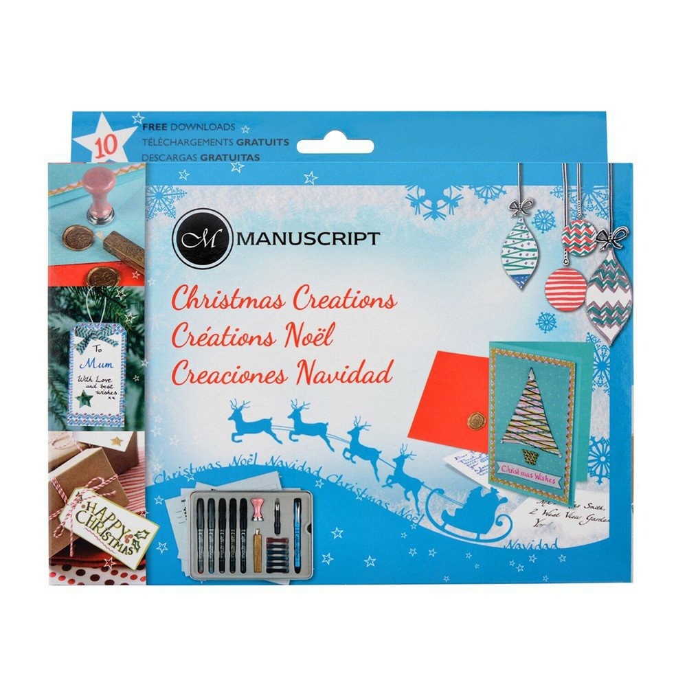 Manuscript Pen MC170-CHR Manuscript Christmas Creations Card Set