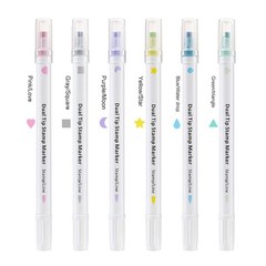 Double Head Stamp Marker Set for Kid Student Adult Doodling Drawing Card Making