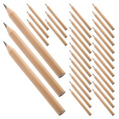 200Pcs Mini Wood Pencils Bulk Khaki Short Pencils for Kids Comfortable Grip