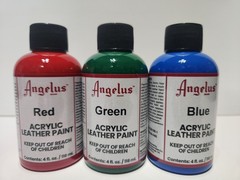 Angelus Acrylic Leather Paint Best Sellers Starter Kit 4 Ounce Bottles – 12 Pack