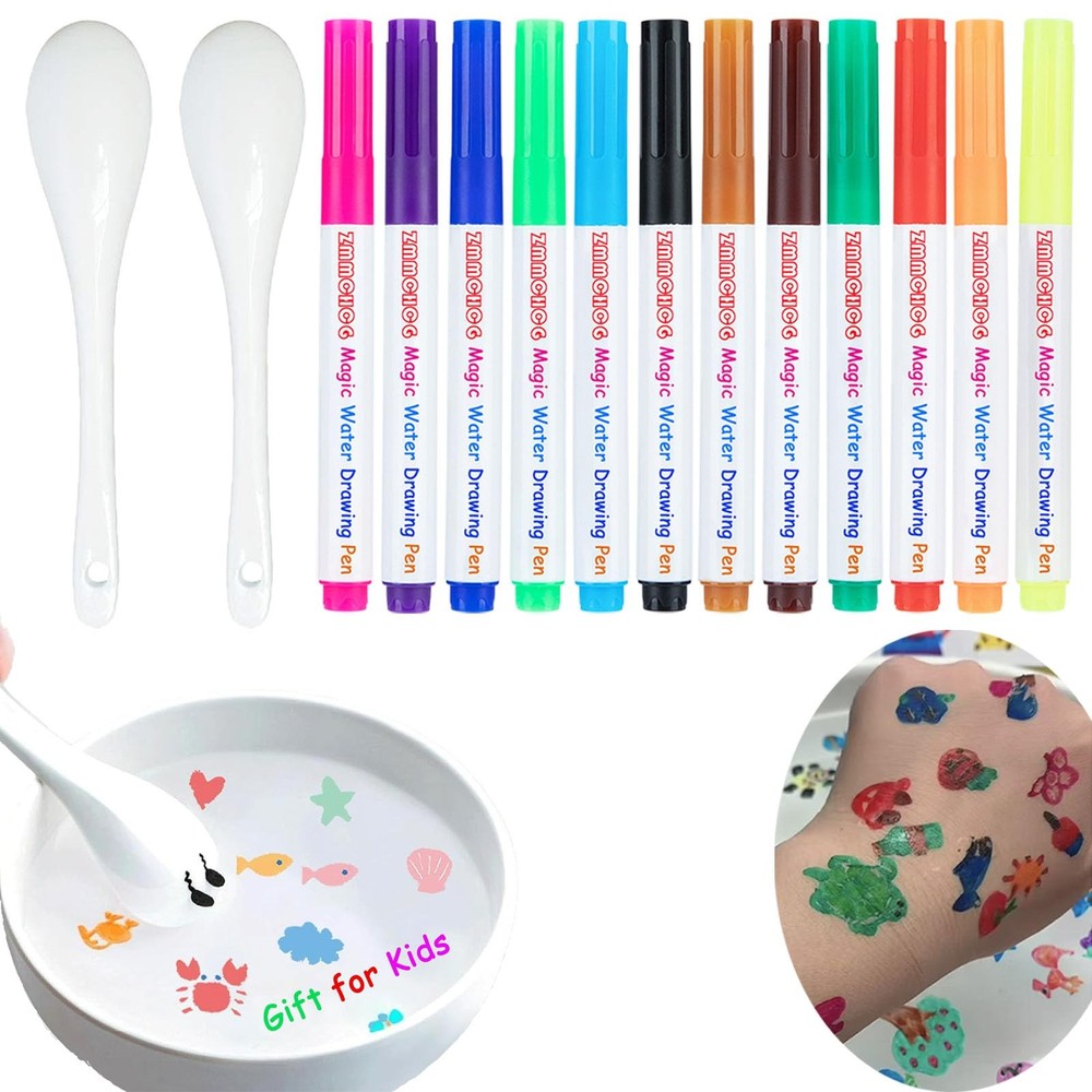 Kiddies Create Magical Water Floating Drawings Bundle, 12 Colors Magical Wate…
