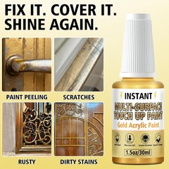 Water-Based Fast Dry Metallic Gold Paint for Metal and Wood Use