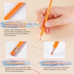 48-Count Erasable Colored Pencils with Erasers – Vibrant & Smooth Colors for …