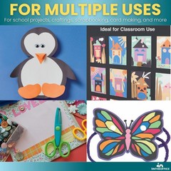200 Sheets 9×12 Inch Assorted Colors Construction Paper Craft Art School Pack