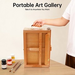 Adjustable Storage Box Easel,Painting Board Stand with Drawers,Storage Box Easel