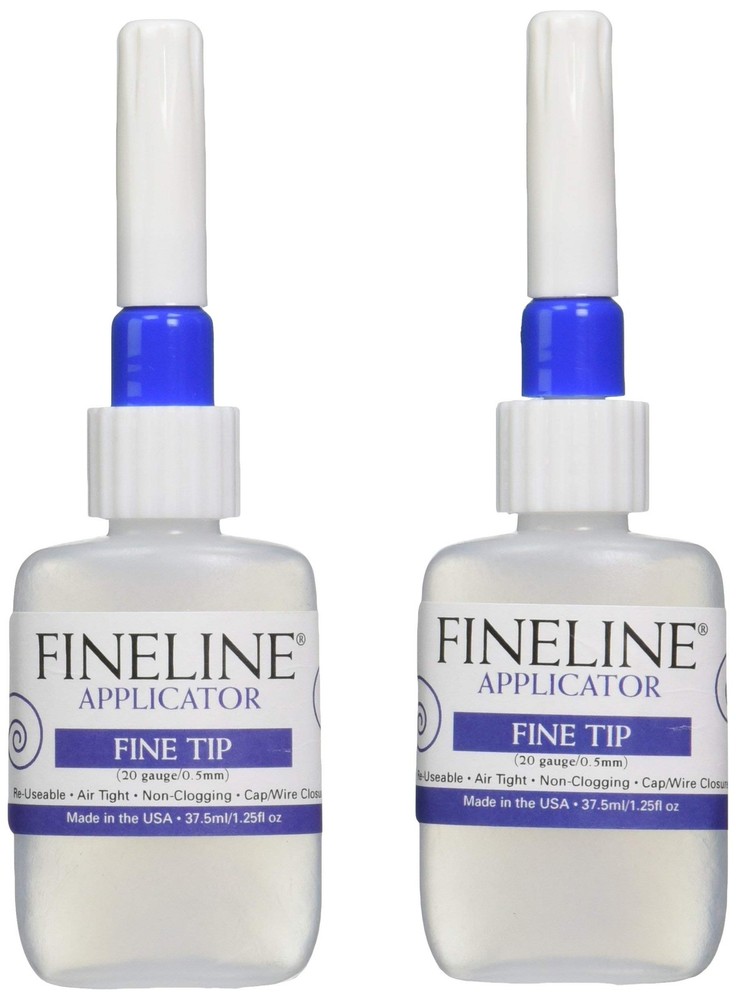 Fineline Applicators 20 Gauge 1.25 Fl Oz (Pack of 2), Multicolor