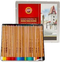 GIOCONDA Soft Pastel Pencils Set of 24 – Vibrant, Pre-Sharpened, Ideal for Ar…