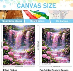 Mrnsiet Paint by Numbers Kit for Adults Beginners, Waterfall MT22322-US