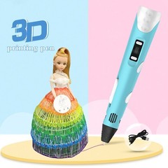 3D Printing Pen Set 3D Drawing Pen with Led Display 12 Color Filament Kid Gifts