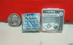 One (1) LYRA KNETGUMMI Superior KNEADING ERASER Professional High-Quality w/Case