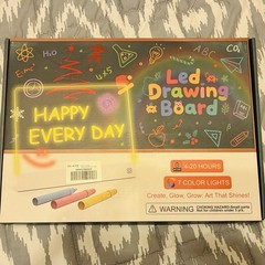 17″ LED Drawing Board for Kids – Rechargeable, 7 Colors & 5 Light Modes