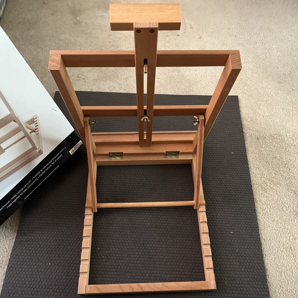 U.S. Art Supply Venice Heavy Duty Tabletop Wooden H-Frame Studio Easel – Artists