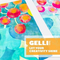 Gelli Arts Gel Printing Plate – 9″x12″ Reusable Gel Printing Plate, Printmaking