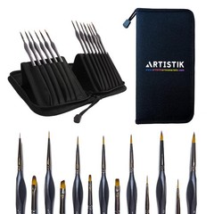 Miniature Paint Brushes Set of 13, Detail Brushes for Acrylic, Oil, Watercolo…