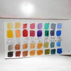 Rare Vintage Winsor & Newton Artists Watercolours Box 16 Colors Travel Used