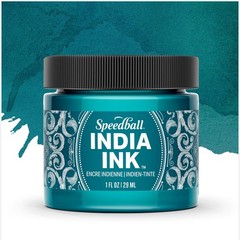 Speedball India Ink, Teal Agate, 1-Ounce Office Product