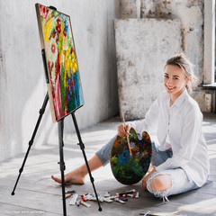 Art Painting Display Artist Easel Stand,Ns Jymb Portable Metal Adjustable Easels