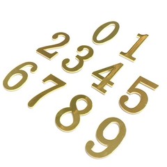 1Pcs 3Inch Metal Mailbox Numbers Solid Zinc Alloy House Numbers for Outside,S…