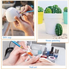 20/40/80/100PC Best Model Miniature Paint Brushes Small Detail Art Paint Brush