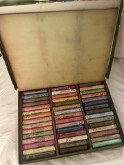 REMBRANDT SOFT PASTELS for Artists Talens 45 Count Vintage Used 0.4”x2.9” /300C
