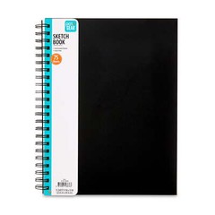 SKETCH DRAWING PAD 12″ X 9″ Spiral Bound 75 Sheets Acid Free Premium Paper