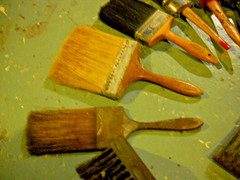 Antique, Vintage, New /NOS – PAINT BRUSHES, All Natural Bristle, LOT OF 14!