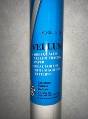 Vintage 1986 American Fashion Institute Roll Of Tracing Paper Vellum Brand New