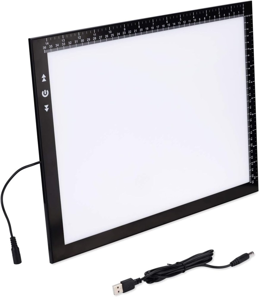 B4/A3s Artist tracing Light Box Copy Table,USB Power Dimmerable 6000 Lux Lock…