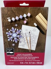 3 Artist’s Loft Paint by Number Kits Acrylic Surface Christmas 5 in. x 7 in.
