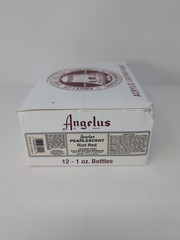 (12) 1 Oz Bottles Of Angelus Pearlscent Riot Red Leather Paint New