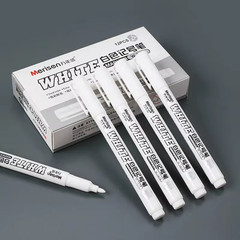 White Waterproof Permanent Paint Marker Pens for Metal Wood Fabric