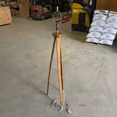 Vintage Wood Easel Lamp 61.5″ x 13.5″ x 13.5″ Wood & Brass