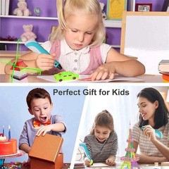 3D Printing Pen 12 Colors 120FT Filaments DIY Crafting Doodle Drawing Kids Toys