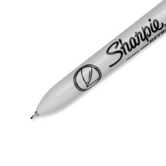 Sharpie Retractable Permanent Markers, Ultra Fine 1 Count (Pack of 3), Black