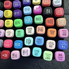 100pcs Multicolor Alcohol Markers Set with Case for Drawing Sketching Coloring