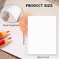 120 Sheets 100% Cotton Watercolor Paper Bulk, 8.5″ x 11″ 140lb/300 GSM Cold P…