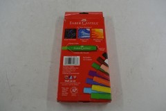 Faber-Castell Gel Sticks 12 Color Set 14543 Watercolor Art Crayons With Brush
